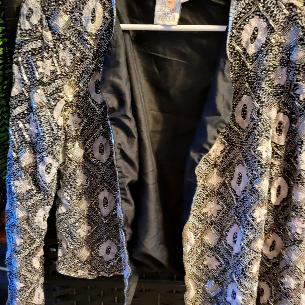 Papell evening short jacket